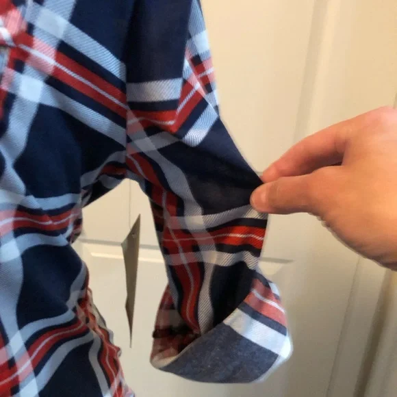 Eden & Olivia Vibrant Plaid Top - Picture 2 of 7